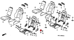 Recaro SR3 Seat Adjuster Knob