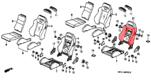 Recaro SR3 Rear Bolster