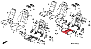 Recaro SR3 Lower Center Seat Foam