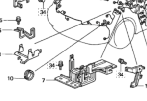 RH Refurbished 96-00 Civic Connector Stay