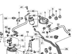 RH Refurbished 96-00 Civic Fuel Filter Stay