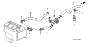 96-00 Civic Heater Hose Outlet