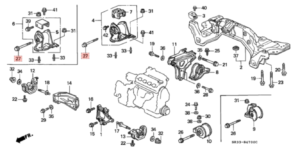 Left Side Engine Mount Bolt