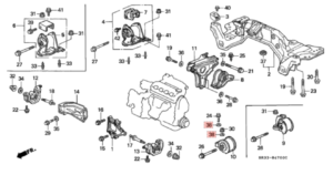 Right Engine Mount Washer