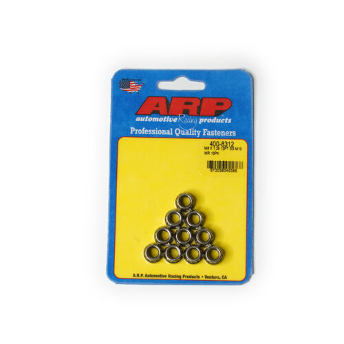 ARP M8x1.25 Set of 10 Nuts - Stainless - 10mm Head